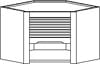 Corner Tambour Appliance Garage – Wall Corner Cabinets